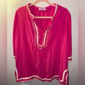 Kevia Women's Pink Top